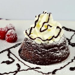 Molten Chocolate Cherry Baby Cakes