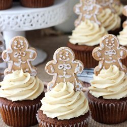 Caramel Gingerbread Cupcakes