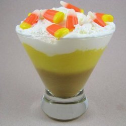 Candy Corn Layered Pudding