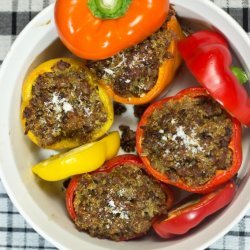 Sausage & Quinoa Stuffed Peppers