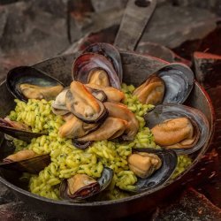 Risotto With Mussels and Saffron