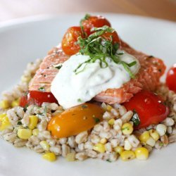 Salmon With Roasted Cherry Tomatoes