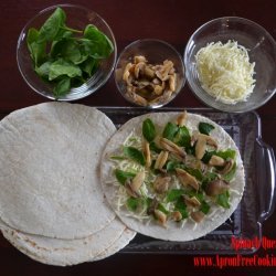 Spinach and Mushroom Quesadillas