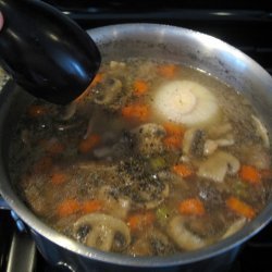 Beef, Barley, and Mushroom Soup