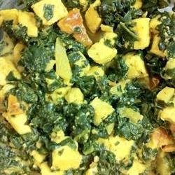 Palak Panir (Saag Panir)