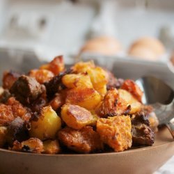 Baked Sweet Potato  hash 