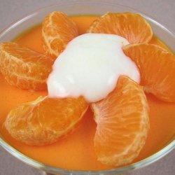 Orange Velvet Gelatin-Yogurt Mousse