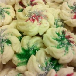 Grandma Wendt's Almond Spritz Cookie Recipe