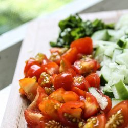 Creamy Cucumber and Tomato Salad