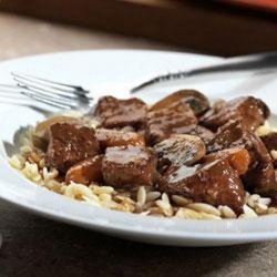 Beef Steak Bourguignonne