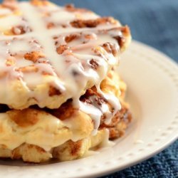 Cinnamon Roll Waffles