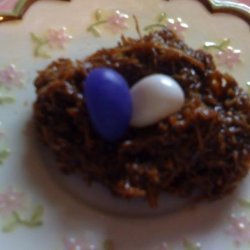 No Bake Bird's Nest Cookies