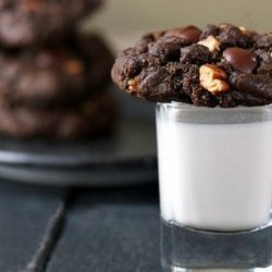 Double Chocolate Pecan Cookies