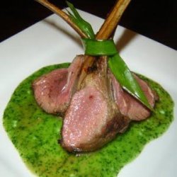 Broiled Lamb Chops With Mint Pesto