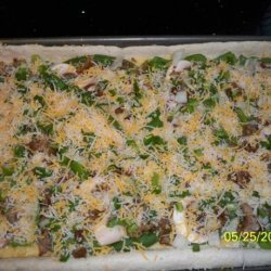 Sausage and Veggie Breakfast Pizza