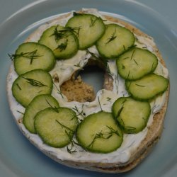 Open-Faced Bagel Sandwich