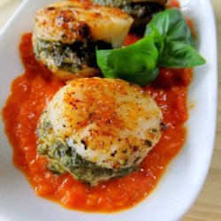 Scallops in Pesto