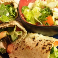 Greek Salad With Pita Bread