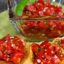 Tomato Basil & Garlic Bruschetta