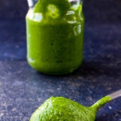 Spinach With Basil Pesto
