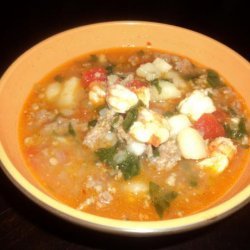 Italian Sausage and Shrimp Soup