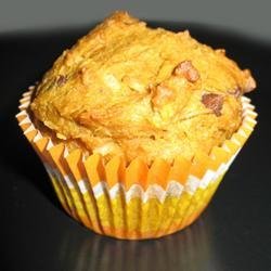 Pumpkin Coconut Muffins with Chocolate Chips