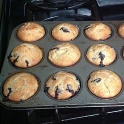 Banana Blueberry Muffins with Lavender