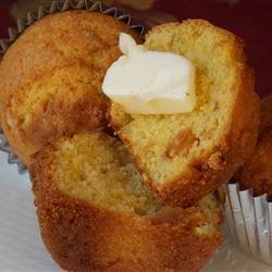 Brown Butter Pineapple Corn Muffins