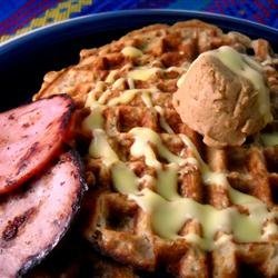 Zucchini Oatmeal Waffles