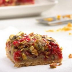 Holiday Cranberry-Orange Pistachio Bars