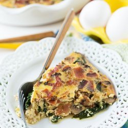 Crustless Spinach Quiche