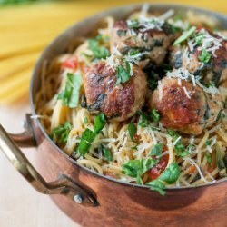 Pasta W/ Spinach & Meatballs