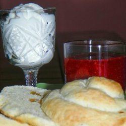 Irish Roly Scones With Cream and Jam!!!