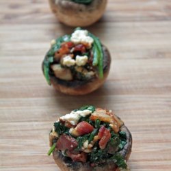 Low Carb Spinach Stuffed Mushrooms