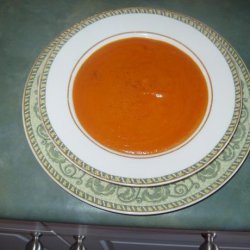 Cousin Tina's Roasted Red Pepper & Tomato Soup