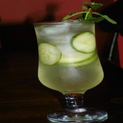 Cucumber Mint and Basil Soda