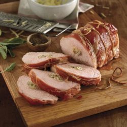 Pork Loin With Prosciutto, Fontina, and Sage