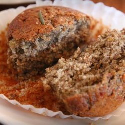 Peels-Inspired Buckwheat and Oat Bran Rosemary Lemon Muffins