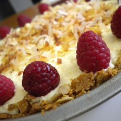 Coconut Raspberry Cream Pie