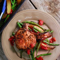 Pork Chops and Green Beans