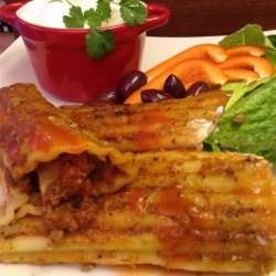 Beef and Cheese Manicotti