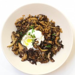 Mushroom Wheat Berry Pilaf