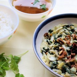 Cabbage and Walnut Stir Fry