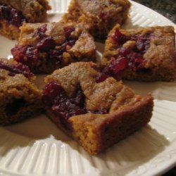 Cranberry Swirl Pumpkin Bars