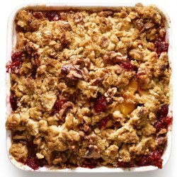 Apple-Raspberry Crumble with Oat-Walnut Topping (Food Network Kitchens)