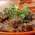 Apricot Glazed Lamb Chops with Pistachio and Sumac (Bobby Flay)
