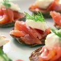 Blinis with Creme Fraiche and Smoked Salmon (Ina Garten)