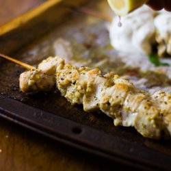 Chicken Souvlaki with Tzatziki Sauce