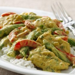 Curried Chicken with Peas