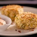 Crab Cakes with Spicy Cream (Ellie Krieger)